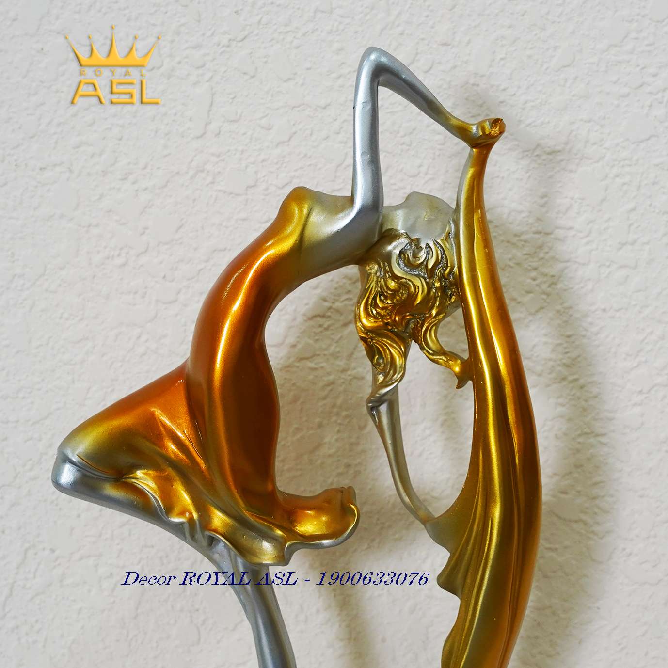 Tượng Decor Trang Trí Cô Gái Múa Bale Ấn Tượng- Màu Vàng - CG001