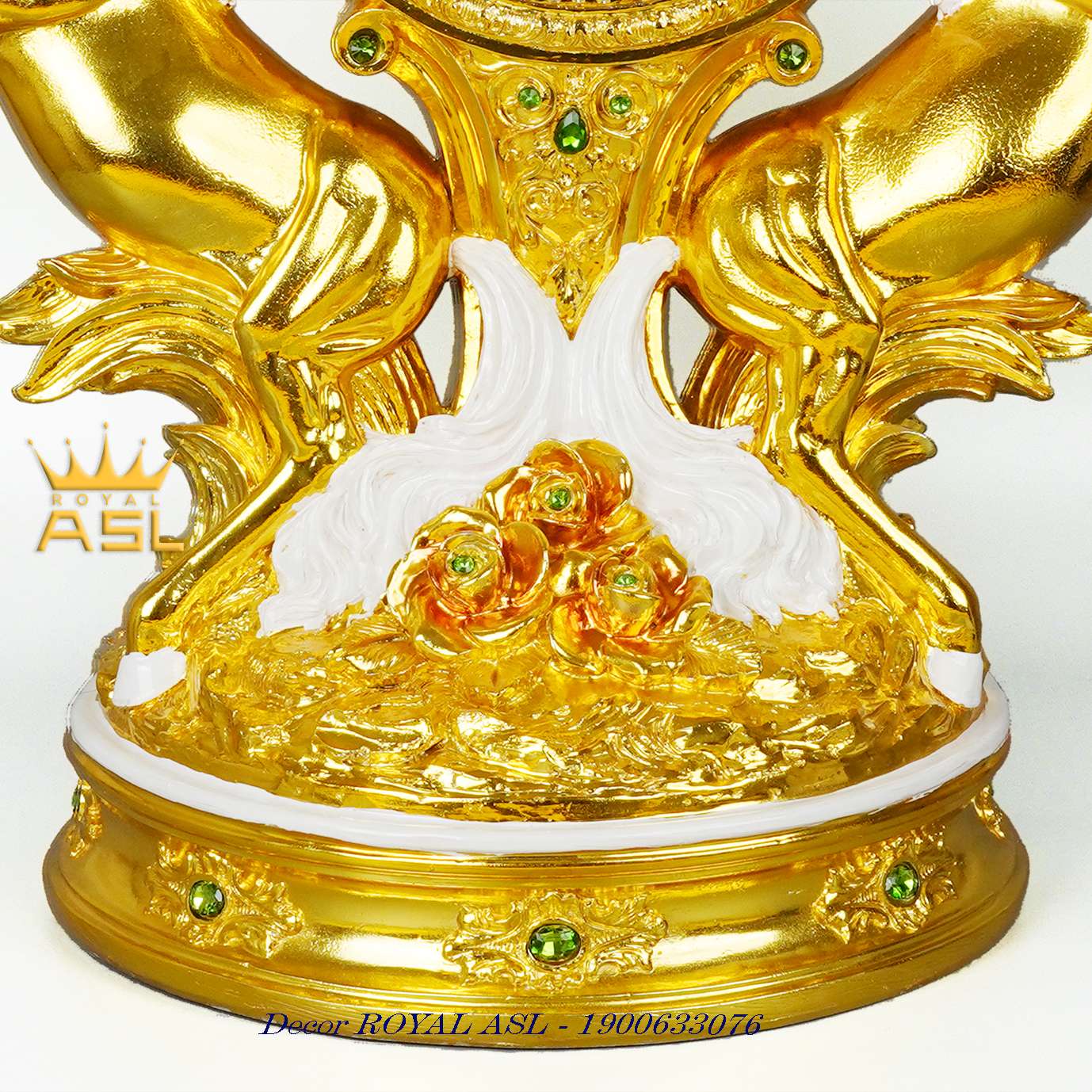 Đồng Hồ Để Bàn Song Mã Phong Cách Tân Cổ Điển - Màu Vàng - DH14