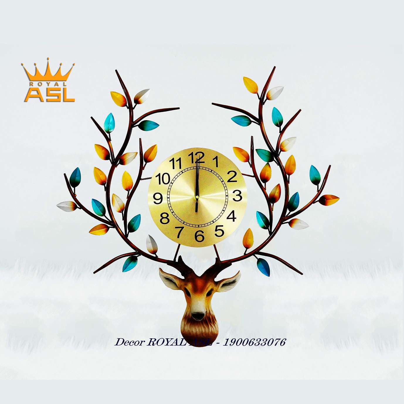 Đồng Hồ Đầu Sừng Nai Thạch Anh - DH99