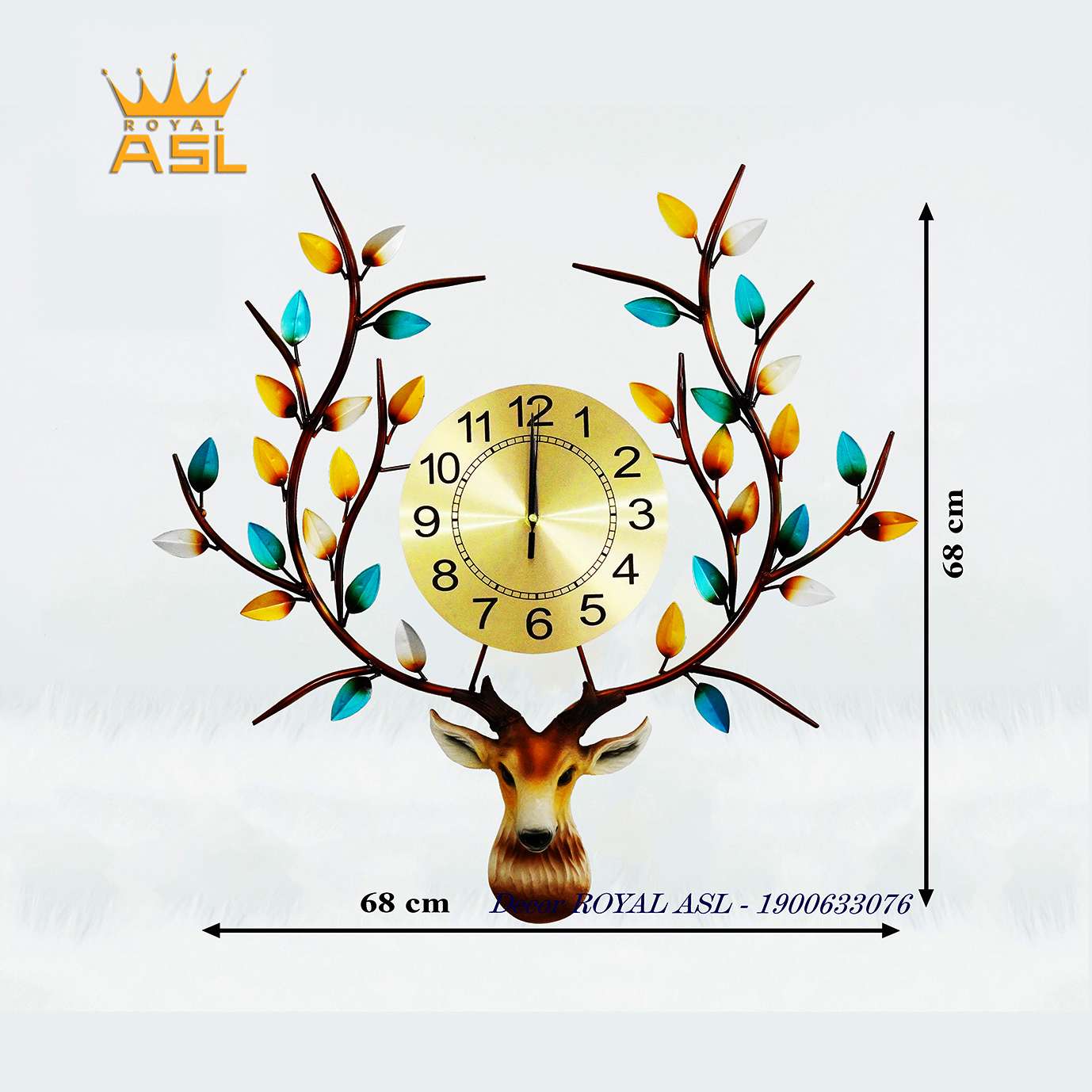 Đồng Hồ Đầu Sừng Nai Thạch Anh - DH99