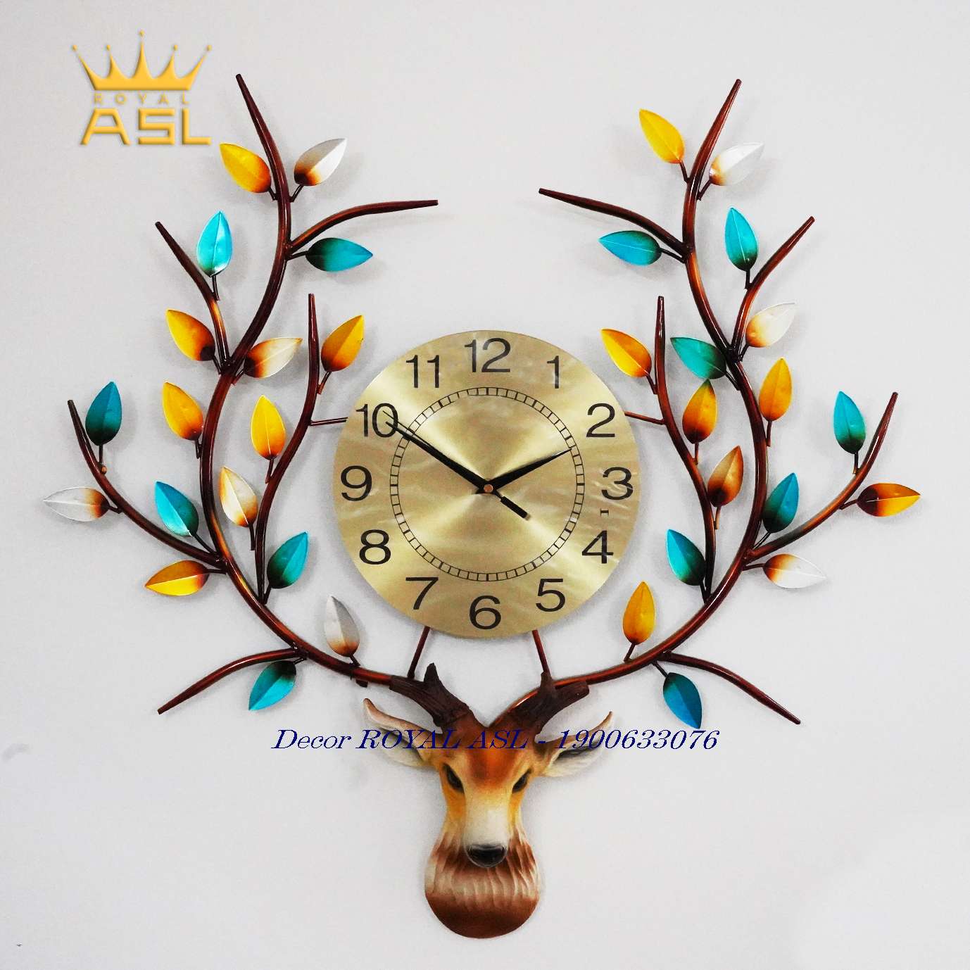 Đồng Hồ Đầu Sừng Nai Thạch Anh - DH99