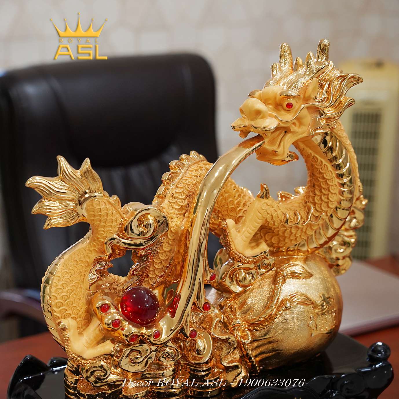 Rồng Mạ Vàng Phú Quý - Lớn - RMV05