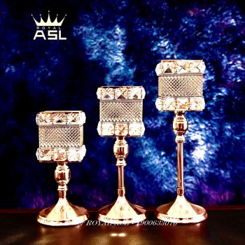 Chân Nến Trang Trí Bàn Tiệc Hình Ly Vuông- Sang Trọng - Cỡ Cao - CN018