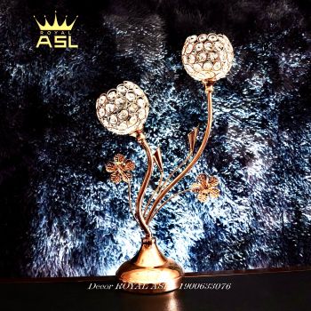 Chân Nến Trang Trí Bàn Tiệc 2 Nhánh Uyên Ương Dễ Thương -(28*48) CN003