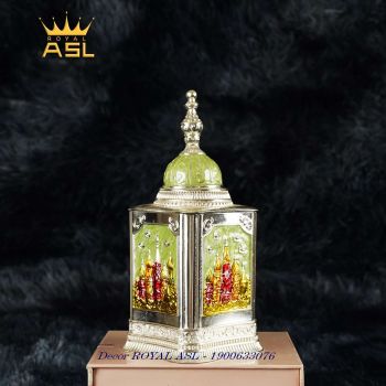 Ống Đựng Tăm Hình Lâu Đài Châu Âu - Màu Xanh Lá - BT06