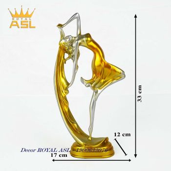 Tượng Decor Trang Trí Cô Gái Múa Bale Ấn Tượng- Màu Vàng - CG001