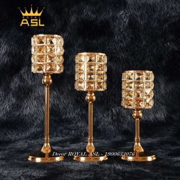 Chân Nến Trang Trí Bàn Tiệc Hình Cốc Sang Trọng - Cỡ Cao (9.5*35.5cm) CN014