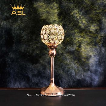 Chân Nến Trang Trí Bàn Tiệc Hình Ly Tròn- Sang Trọng - Cỡ Thấp (10*25cm) CN008