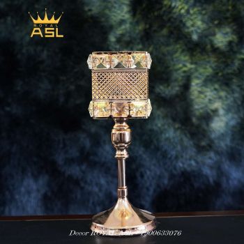 Chân Nến Trang Trí Bàn Tiệc Hình Ly Vuông Sang Trọng - Cỡ Thấp (11*23cm) CN009