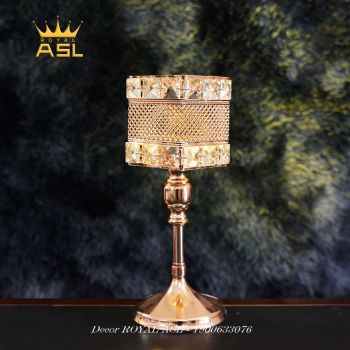 Chân Nến Trang Trí Bàn Tiệc Hình Ly Vuông- Sang Trọng - Cỡ Cao - CN018