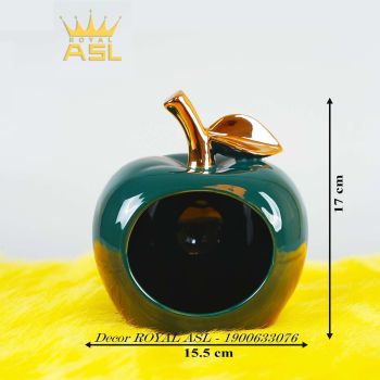 Decor Trái Táo Gốm Sứ - Màu Xanh - DC03