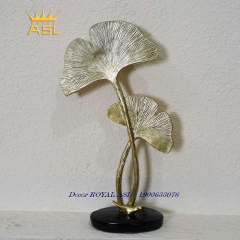 Decor Để Bàn - Lá GinKo Ngân Hạnh Ấn Tượng Mạ Vàng - DC16