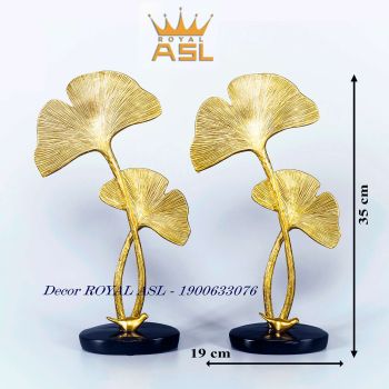 Decor Để Bàn - Lá GinKo Ngân Hạnh Ấn Tượng Mạ Vàng - DC16