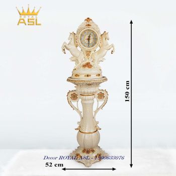 Đồng Hồ Song Mã Phong Cách Tân Cổ Điển - Màu Kem Nâu - DH02