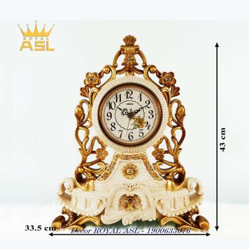 Đồng Hồ Để Bàn Cao Cấp Tân Cổ ĐIển - Màu Nâu Kem - DH08