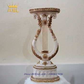 Chân Đế Đồng Hồ Cao Cấp Tân Cổ Điển-Màu Kem Nâu -DH10