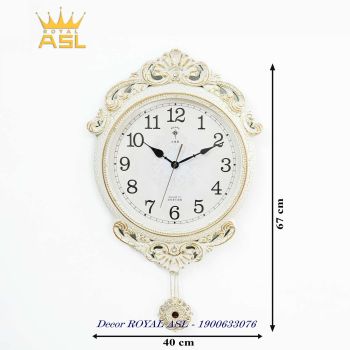 Đồng hồ quả lắc Châu âu treo tường -Màu Trắng - DH32