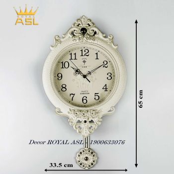 Đồng Hồ Quả Lắc Treo Tường Phong Cách Châu âu - Màu Trắng - DH34