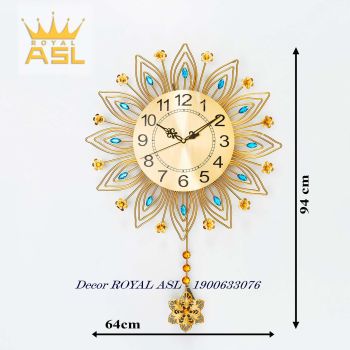 Đồng Hồ Treo Tường Hoa Hướng Dương Ấn Tượng-Màu Vàng-Size Lớn-DH69