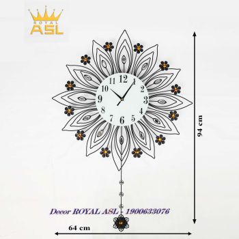 Đồng Hồ Treo Tường Hoa Hướng Dương Ấn Tượng - Màu Đen - Lớn - DH70