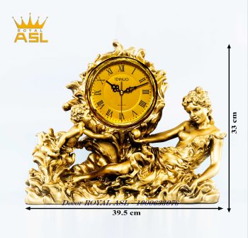 Đồng Hồ Trang Trí Thiếu Nữ Ngồi Cá Tính Phong Cách Châu Âu-Mạ Vàng- DH79