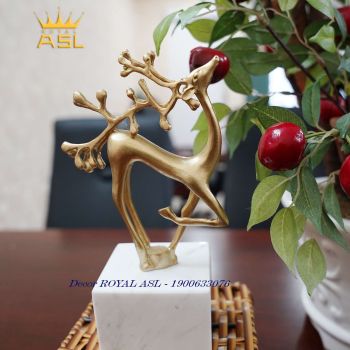 Hươu Nai Vàng Tuần Lộc May Mắn - Đế Cao - HN075