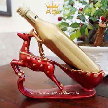 Kệ Đựng Rượu Vang Ấn Tượng Hươu Sao-Màu Xanh Đỏ - KR02