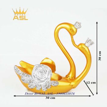 Kệ Để Rượu Vang Đôi Thiên Nga - Màu Vàng - KR08