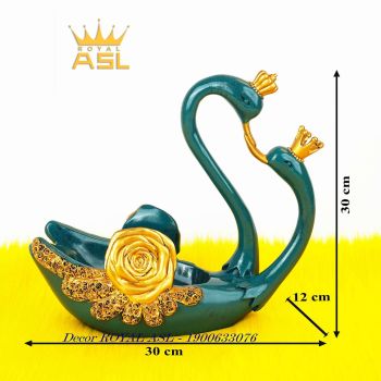 Kệ Để Rượu Vang Đôi Thiên Nga - Màu Xanh - KR09