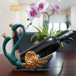 Kệ Để Rượu Vang Đôi Thiên Nga - Màu Xanh - KR09