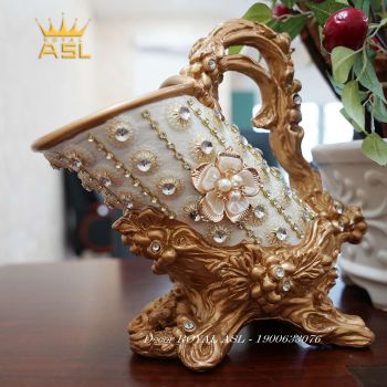 Giá Để Rượu Vang Ấn Tượng Phong Cách Hiện Đại Đính Đá và Hoa - KR11