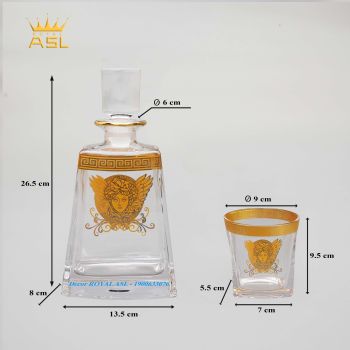 Bô Bình Rượu Versace Whisky Pha Lê Kiểu Pháp-Cao Cấp-BRV0105
