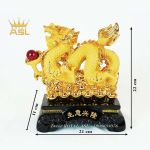 Rồng Mạ Vàng Chiêu Tài Lộc - Có Ngọc Trân Châu - RMV01