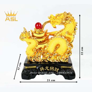 Rồng Mạ Vàng May Mắn- Có Ngọc Trân Châu - RMV02