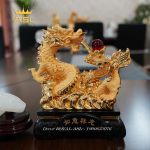 Rồng Mạ Vàng Cát Tinh Tài Lộc - Có Ngọc Trân Châu  - RMV03