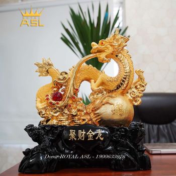 Rồng Mạ Vàng Phú Quý - Lớn - RMV05