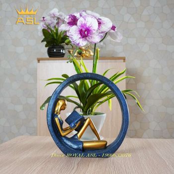 Tượng Decor Nghệ Thuật Thiếu Nữ Đọc Sách - TCG15