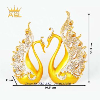 Decor Đôi Thiên Nga Uyên Ương Ấn Tượng- Màu Vàng Tươi - TN088