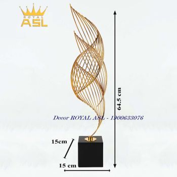 Decor Tháp Xoắn Nghệ Thuật Mạ Đồng Sang Trọng -Cỡ Lớn (30*43cm)- TS02