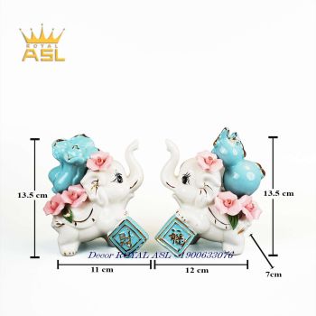 Cặp Voi Hồ Lô May Mắn Tài Lộc - CẶP NHỎ - VHL0074