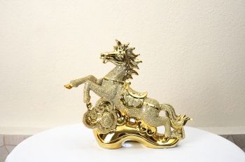 Ngựa Mạ Vàng Mã Đáo Thành Công May Mắn Tài Lộc - NMV07